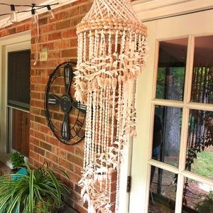 Vintage sea shell chandelier